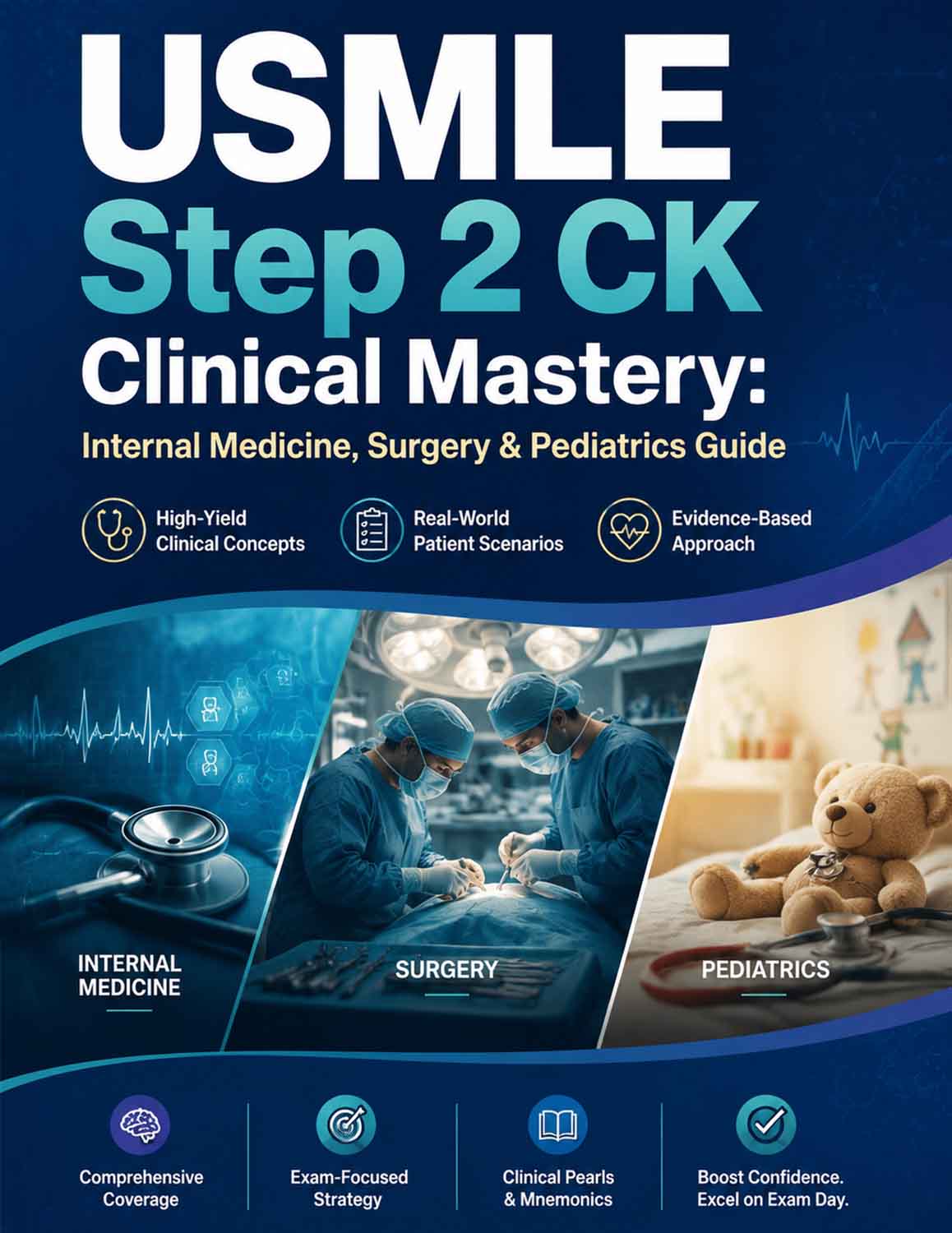 USMLE Step 2 CK Clinical Mastery: Internal Medicine, Surgery & Pediatrics Guide