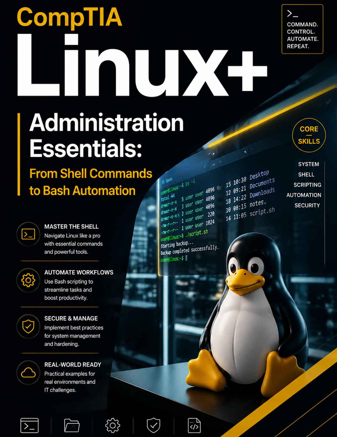 CompTIA Linux+ Administration Essentials: From Shell Commands to Bash Automation