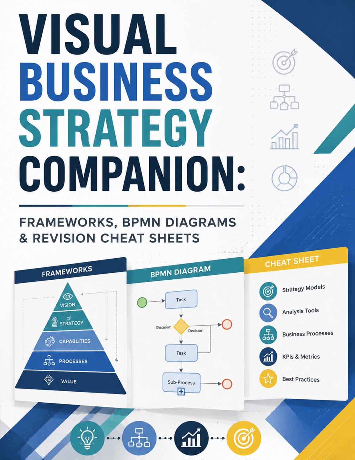 Visual Business Strategy Companion: Frameworks, BPMN Diagrams & Revision Cheat Sheets
