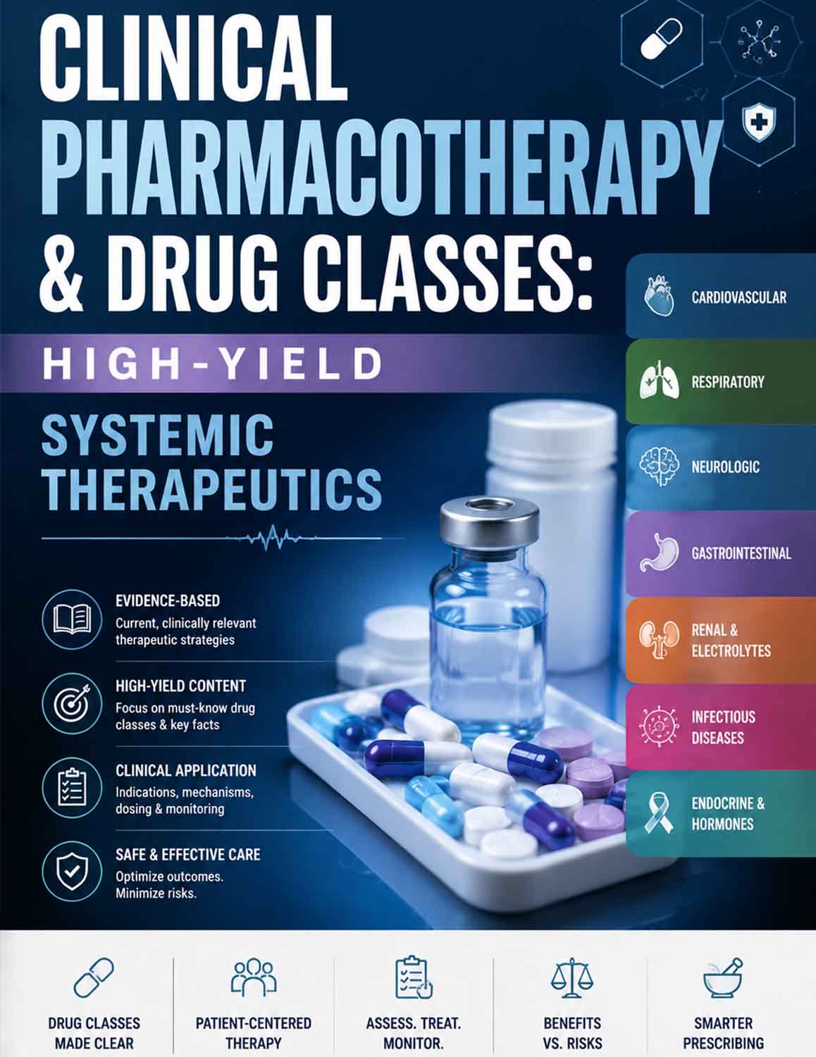Clinical Pharmacotherapy & Drug Classes: High-Yield Systemic Therapeutics