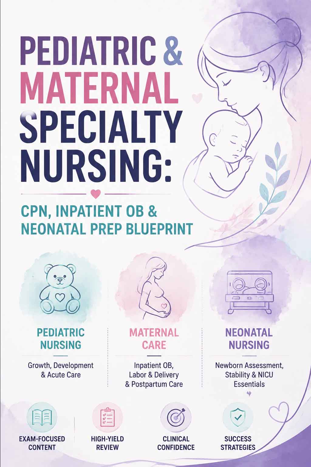 Pediatric & Maternal Specialty Nursing: CPN, Inpatient OB & Neonatal Prep Blueprint
