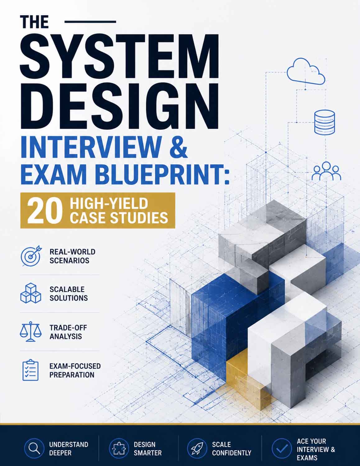 The System Design Interview & Exam Blueprint: 20 High-Yield Case Studies